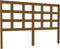 vidaXL - Hoofdbord - 145,5x4x100 - cm - massief - grenenhout - honingbruin