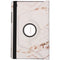 360° Draaibare Design Bookcase voor de Galaxy Tab A7 - White Marble