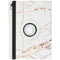 360° Draaibare Design Bookcase voor de iPad 10 (2022) 10.9 inch - White Marble