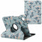360° Draaibare Design Bookcase voor de Samsung Galaxy Tab A9 - Flowers