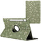 360° Draaibare Design Bookcase voor de Samsung Galaxy Tab S9 Plus - Green Flowers