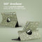 360° Draaibare Design Bookcase voor de Samsung Galaxy Tab S9 Plus - Green Flowers