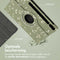 360° Draaibare Design Bookcase voor de Samsung Galaxy Tab S9 Plus - Green Flowers