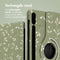 360° Draaibare Design Bookcase voor de Samsung Galaxy Tab S9 Plus - Green Flowers