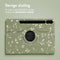 360° Draaibare Design Bookcase voor de Samsung Galaxy Tab S9 Plus - Green Flowers