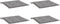 vidaXL - Tuinstoelkussens - 4 - st - 50x50x3 - cm - oxford - stof - grijs
