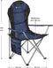 Juskys Lido - Campingstoel - Opvouwbaar - Blauw
