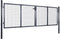 vidaXL - Gaaspoort - 289x75 - cm - gegalvaniseerd - staal - grijs