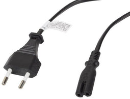 Lanberg CA-C7CA-10CC-0030-BK - Kabel - Ongeaarde plug (C7) - Geaarde plug (C16) - 300 cm - Zwart