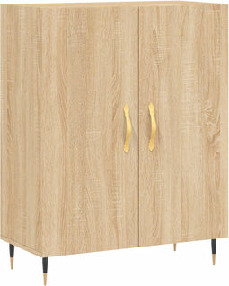 vidaXL - Dressoir - 69,5x34x90 - cm - bewerkt - hout - sonoma - eikenkleurig