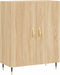 vidaXL - Dressoir - 69,5x34x90 - cm - bewerkt - hout - sonoma - eikenkleurig