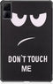 iMoshion Tablet Hoes Geschikt voor Xiaomi Redmi Pad - iMoshion Design Trifold Bookcase - Zwart /Don't touch