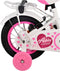 Volare Ashley Kinderfiets - Meisjes - 12 inch - Wit - Twee handremmen