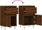 vidaXL - Dressoir - 40x35x70 - cm - bewerkt - hout - bruin - eikenkleur
