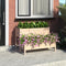 vidaXL - Plantenbak - 110x84x75 - cm - massief - grenenhout
