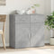 vidaXL - Dressoir - 79x38x80 - cm - bewerkt - hout - betongrijs