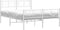 vidaXL - Bedframe - met - hoofd- - en - voeteneinde - metaal - wit - 160x200 - cm