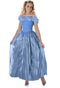 Karnival Costumes - Prinses Kostuum - Dames Jurk - Blauw