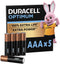 Duracell Optimum AAA - Alkaline batterijen - 100% langere levensduur - 5 stuks