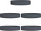 vidaXL - Tuinplanten - 5 - stuks - Anthraciet - 120x120x20 - cm - Staal