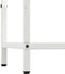vidaXL - Brandhoutrek - 34x25x70 - cm - koudgewalst - staal - wit