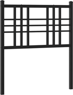 vidaXL - Hoofdbord - 80 - cm - metaal - zwart