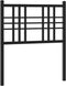 vidaXL - Hoofdbord - 80 - cm - metaal - zwart