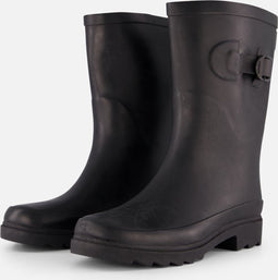 Xq Footwear Dames Regenlaars Riem Rubber Zwart - Laarzen - 37