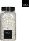 Mica decorations - Glas brokken creme 4-10 mm fles 1kg l6,5xb6,5xh1...