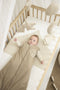 Meyco Baby Slub - Slaapzak Smile met afritsbare mouwen - Taupe/Offwhite - 90cm - 2.5 TOG