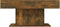 vidaXL - Salontafel - 96x50x45 - cm - bewerkt - hout - gerookt - eikenkleurig