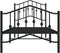 vidaXL - Bedframe - met - hoofd- - en - voeteneinde metaal - zwart - 90x190 - cm