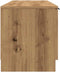 vidaXL - Tv-meubel - 140x35x40 - cm - bewerkt - hout - artisanaal - eikenkleur