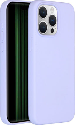 Accezz Liquid Silicone Backcover iPhone 15 Pro Max - Schokabsorberend - Paars