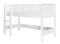 Bopita - Halfhoogslaper 90 x 200 - Rechte Trap - Nordic - Wit