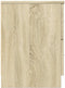 vidaXL - Nachtkastje - met - 2 - lades - 40x36x50 - cm - sonoma - eikenkleurig
