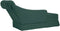vidaXL - Chaise - longue - met - bolster&rechterarmleuning - fluweel - donkergroen