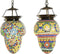 Plafondlamp DKD Home Decor Kristal Metaal Multicolour 25 W 20 x 20 x 28 cm (2 Stuks)