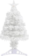 vidaXL - Kunstkerstboom - met - verlichting - 64 - cm - glasvezel - wit