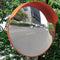 vidaXL - Verkeersspiegel - voor - buiten - 45 - cm - PC-kunststof - oranje