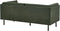 Bank VORGOD Stof Donkergroen 2-zitter