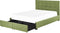 ROCHELLE - Bed opbergruimte - Groen - 140 x 200 cm - Polyester