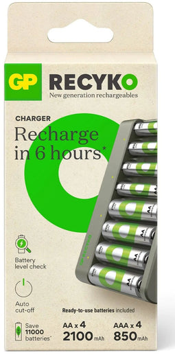 GP E821 - Lader - Ni-MH 2100mAh - Grijs