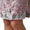 Dressforfun Mini-Dirndl Sonthofen model 2 - Verkleedkleding kostuum - Vetersluiting - Zilver roze (XXL)
