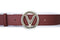 Valentino Bags Round - Kledingriem - Kunstleer - Rood - 100 cm