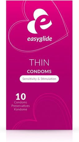EasyGlide - Extra Thin Condooms - Condooms met Glijmiddel - 10 stuks