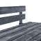 vidaXL - Tuinbank - pallet - hout - grijs