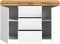 Furnilux Sugar - Dressoir - Tijdloos design - Wit eiken melamine - 37x125x80cm