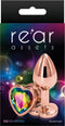 NS Novelties - Rear Assets Rose Gold Heart S - Anal Toys Buttplugs Meerkleurig