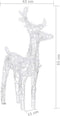 vidaXL - Kerstdecoratie - rendieren - en - slee - 280x28x55 - cm - acryl